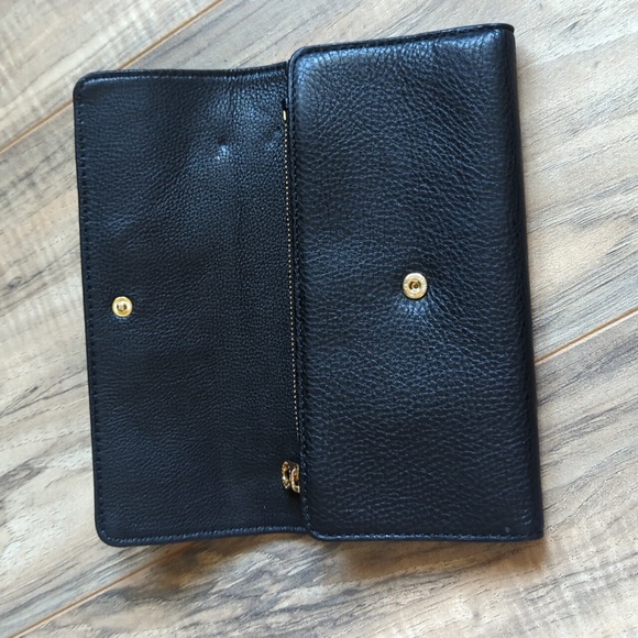 Marc By Marc Jacobs 100% Cow Leather Black Wallet Trifold. - Picture 5 of 10